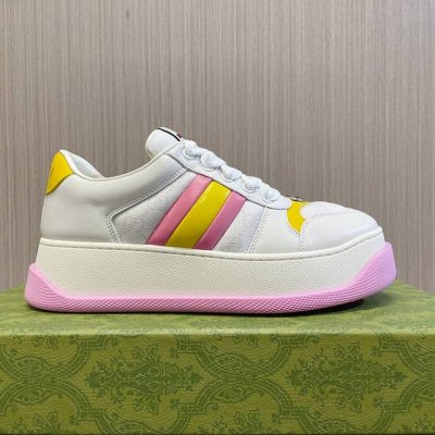 橙子出厂价p gucci 古驰 胖嘟嘟厚底脏脏鞋 运动鞋 胖丁小脏鞋 休闲鞋板鞋 情侣款 店家实力单品推荐 售后基本为无 这次给大家推荐几个最受关注的配色 这几