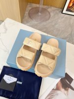 市场顶级版→Prada普拉达 Prada普拉达春夏走秀新款凉鞋系列 经典厚底凉鞋 面料混种羊皮面 小羊皮内里 原版五金1：1开发 脚感柔软细腻 舒适度极高 百搭