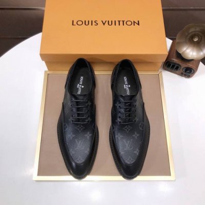 工厂P批 Louis Vuitton 原单 新款Lv路易威登 * 顶级版本 Lv经典皮鞋！选用进口原版单牛皮 原版真皮边条拼接耐磨橡胶大底！高品质精品！码数38