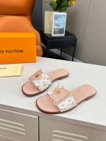 P230 真皮底可定做+40 Louis Vuitton路易威登春夏最新款 此款Lv Frame 平底凉拖拼Monogram 与 Monogram Revers