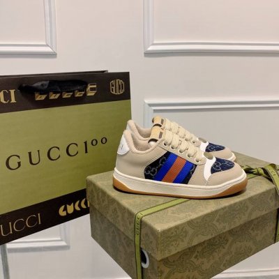 橙子出厂价p gucci 古驰经典款 做旧小脏鞋 运动鞋 休闲鞋板鞋 情侣款 原版开发代购级别版本 金属双G水晶圆柱形标 Gucci原版纹织带 专属擦色牛皮面料