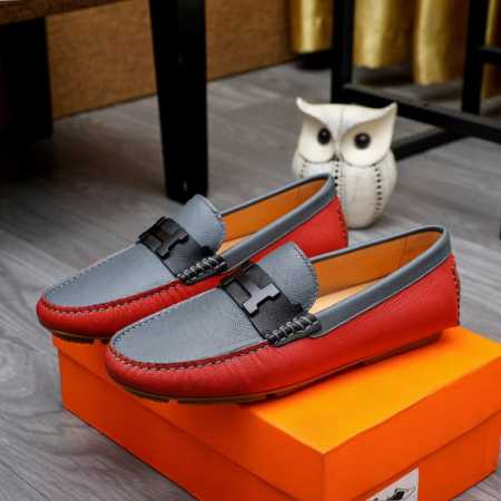 工厂价 HERMES 爱马仕专柜同款经典套脚鞋1:1开模原单品质采用进口头层牛皮猪皮内里超高档男鞋皮鞋沉实稳重 非常特别 5色可选！码数38-44 37.45. - 点击图像关闭