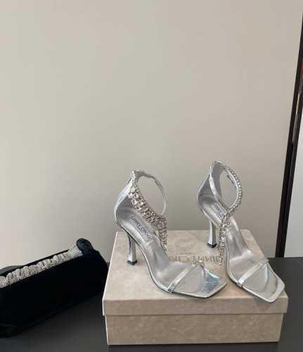 Jimmy Choo Verity Sandal 时尚高跟重工缝钻精致凉鞋 同步专柜 主打精致 舒适度休闲 甜美 无解风都轻松满足 blingbling 迎面扑