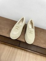 皮里 毛里 ChaneL 24K泰迪乐福鞋 秋冬新款 小香羊羔毛乐福鞋 舒适保暖平底毛毛鞋 秋冬新款单鞋 香奶奶新品乐福鞋 设计简约高级，超级百搭款！双C lo