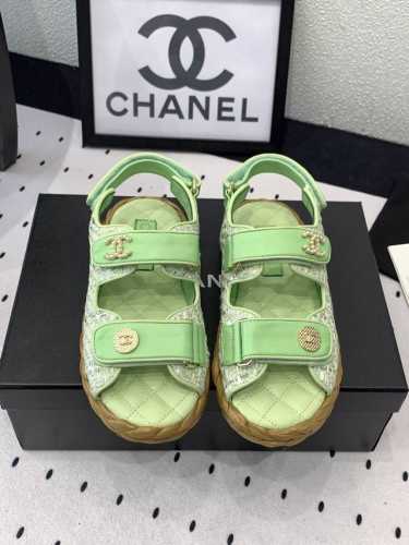 Chanel新款沙滩鞋 高版本出货 上脚舒适超显腿型 夏季出行旅游必备单品 原版牛子布鞋面 羊皮垫脚 原版麻绳大底 Size: 35-39 40 41订做