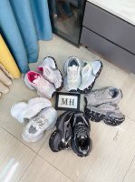 出厂价p Balenciaga Monday 2025Ss 巴黎世家 春款新品跑步运动鞋 侧面大M Logo 增高厚底3.5Cm Size:35 42