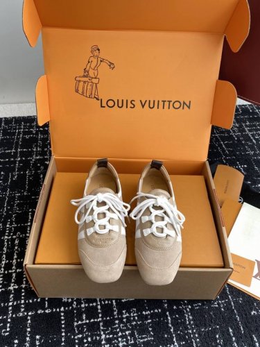 代购级 官网同步盒包装 Louis Vuitton路易威登驴牌春夏Sneakerina系列 芭蕾运动鞋 德训鞋 平底鞋 原版三对购入开发完美复刻Sneakeri