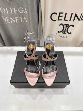高版本出厂 Saint Lauren*～圣罗兰Ysl 25Ss春夏全新走秀款高跟凉鞋 全新鞋型 唯有Ysl最懂女人心，不接受反驳，超级无敌女人味神器，女人必备 - 点击图像关闭