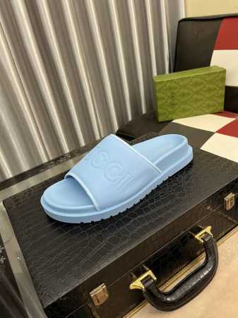 出厂价 Gucci 古奇新款休闲拖鞋，原版官网1:1、完美做工 透射出一种尊贵奢华，于古奇高端超凡工艺中升华其奢侈定义。原版古奇双g组合大底，码数：38-446 - 点击图像关闭