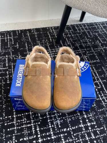 代购级 非市场普通版本 勃肯_包头 毛毛拖鞋 BIRKENSTOCK 情侣款 毛毛鞋加绒软木拖鞋外穿Arizona系列 万年经典勃肯强势推出，一个品牌就是一个鞋