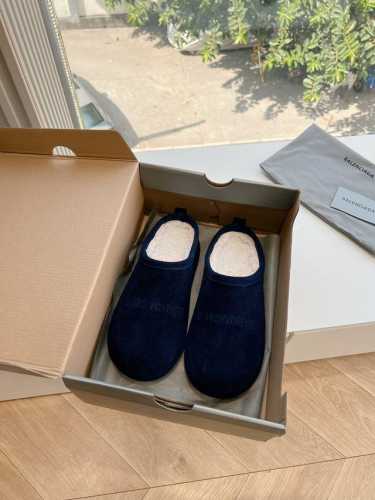G038顶级版本 代购级别 Balenciaga 巴黎世家2024秋冬潮品毛拖 包头穆勒鞋最新的Balenciaga Political Campaign 徽标