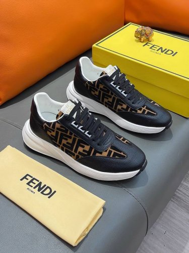 商品名称：Fendi 芬迪 实价： 正规码数: 38-44 休闲鞋 商品材料：精选 牛皮鞋面，柔软羊皮内里；原厂大底。