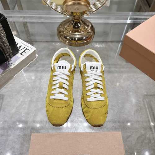 工厂P价 女装女鞋 运动原单升级原版开模 正确版 Miumiu 缪缪 25Ss 春夏新款 饼干鞋 阿甘鞋休闲运动鞋Miumiu最新爆款玛丽珍魔术贴单鞋前卫大胆的