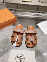 工厂P女款出 男款10 Sss官网最新Herme* Ancone二舅凉拖3D刺绣款 原版水台 原版Tpu大底 面料只做全真皮 女款35-42 41-42定做 男