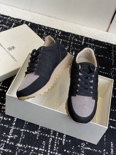 代购级 brunello Cucinelli 25Ss最新 Bc 系带 休闲鞋 鞋面进口麂皮 进口牛皮 内里进口 羊皮里 0.5Mm圆形冲孔设计 透气不闷脚 独