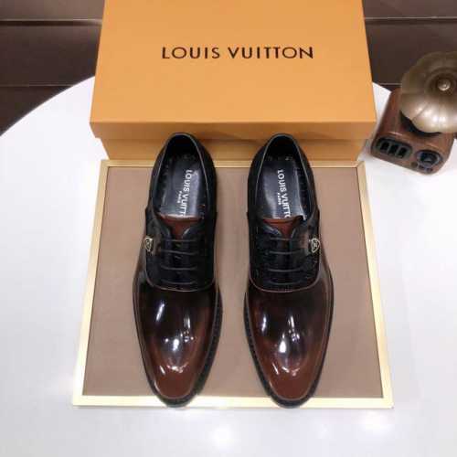工厂P批 Louis Vuitton 原单 新款Lv路易威登 * 顶级版本 Lv经典皮鞋！选用进口原版单牛皮 原版真皮边条拼接耐磨橡胶大底！高品质精品！码数38
