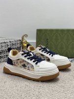 出厂价p 实价 原单品质-古奇 官网全球首发 鞋面采用牛皮拼接网布 让行走更加便捷舒适 独家新款惊世之作 质量相比美的1 1复刻 打造时尚个性衬托你的与众不同