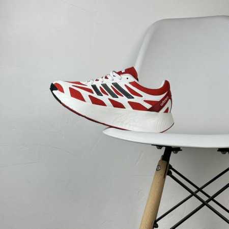 的 22个版本阿迪 AD Adizero Aruku White Pure Ruby 快跑系列低帮轻量厚底透气休闲运动慢跑鞋“网织白黑红飞天茅台”JI0308尺 - 点击图像关闭