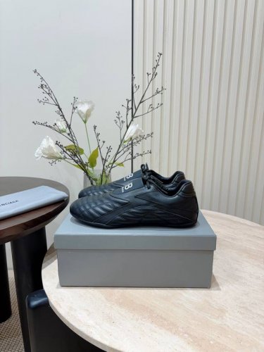 男款 - 25Ss新款Balenciaga巴黎世家格纹棒球鞋休闲鞋 原版购入开发 做货 巴黎家最新隐藏款网球鞋软菱格纹 柔软小牛皮配搭和经典双logo满满的复古