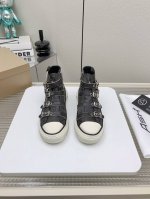 出厂 高版本 ASH新品女鞋秋季做旧高帮厚底运动休闲潮鞋，精选原版经典金属饰扣 原版开模防滑橡胶大底跟高4cm抛脏设计，精美线条、简约大气，上脚感超级舒适上档次
