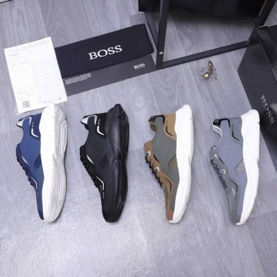 商品商标： ＢＯＳＳ 休闲鞋 正码码数: 39-45 38定做不退换 商品材料：精选牛皮拼接透气网鞋面 网内里 牛皮鞋垫 橡胶大底