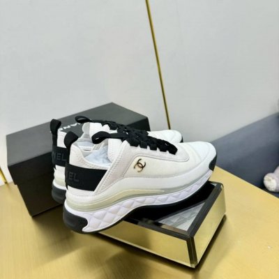 女码 男码10升级版，升级版，升级版！不接受反驳！！！！ Chanel香奈儿老爹鞋，男女情侣款 专柜顶级休闲款运动鞋 这款经典设计；鞋面多种工艺电绣的风格；大底