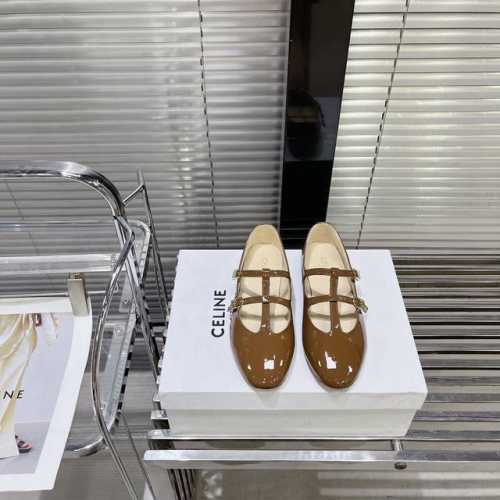 Celine*赛琳Ss新款玛丽珍平底乐福鞋 网红爆款来袭！各大网红抢先体验、Celine网红Ins种草神器、非常复古风、气场十足单品、设计风格非常新颖、高档且非