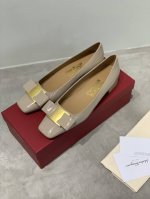 工厂P价 P380 顶级版本 Sf Salvatore Ferraga*O 菲拉*慕中古款方头小跟油边蝴蝶结单鞋中古店才有的菲拉*慕复古单鞋 蝴蝶结油边工艺，Z