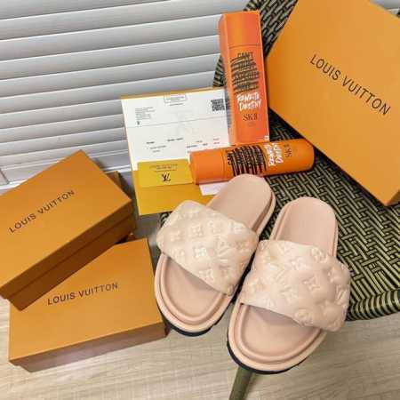 出厂 Louis Vuitton 路易威登专柜 顶级首发 八色发售 Lv印花魔术贴拖鞋 官网同步 时尚穿搭 明星同款 原标 原盒 正确版本 定制印花鞋面 内里真 - 点击图像关闭