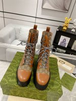 Gucci帆布系带短靴 23FW最新 专柜购买原版一比一打造 所有细节 材料 全部跟你在专柜买到的都一样 码数:35-41 41定做不退换
