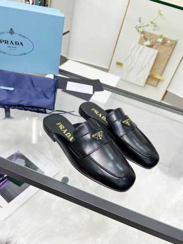 市场顶级版2670Ss prada普拉达三角标 顶级品质 集优雅知性复古可爱于一身 鞋面 牛皮 开边珠 内里 牛皮里 原版 意大利真皮大底 size 35-42