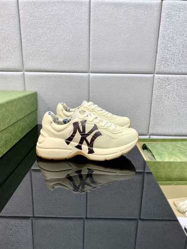 顶级版本 古奇老爹鞋情侣款 做旧皮革角状复古慢跑鞋 消退的巴黎世家姥爷潮 迎来时尚界潮流领军Gucci老爹鞋 原鞋开模 意大利手工代工厂p原楦 古奇原单老爹鞋