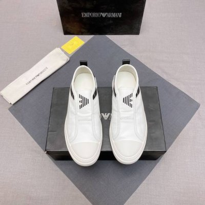 armani 阿玛尼 潮鞋 鞋面意大利进口头层顶级牛皮 ，潮男年轻人必备，欧美时尚风格，无论走到那你都是亮点。1:1复刻 懒人套脚必备 原版橡胶底 精品打造 适
