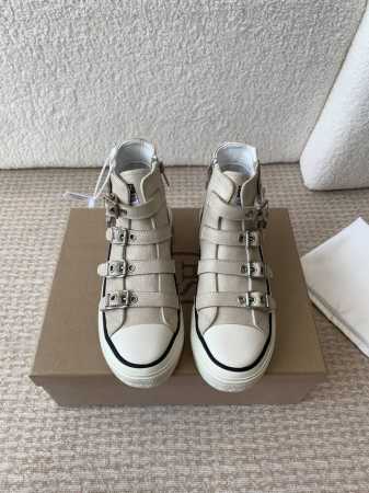ASH新品女鞋秋季做旧高帮厚底运动休闲潮鞋，精选原版经典金属饰扣 原版开模防滑橡胶大底跟高4cm抛脏设计，精美线条、简约大气，上脚感超级舒适上档次 面料:进口牛 - 点击图像关闭