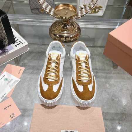 出厂 miu家2025春夏新品 专柜最新爆款做拼色厚底休闲鞋系列 时尚 简约高级 随意搭配 上脚非常轻便舒适 今年主推款 时尚 简约高级 随意搭配 上脚非常舒适 - 点击图像关闭