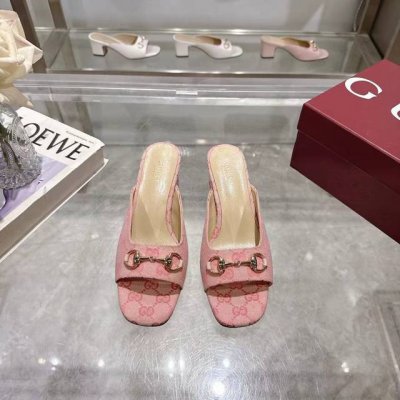 橙子出厂价p gucci 古驰 春夏新款 方头粗跟拖鞋 高跟凉鞋 原版一比一开发 精心调制的鞋楦 面料采用原版质感.进口羊皮面.配原板电渡五金扣 细腻到无可挑剔