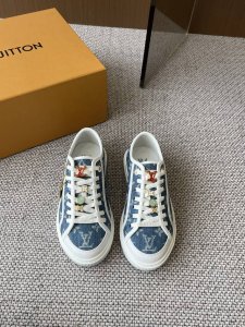 louis Vuiton路易威登 25Ss新款 Lv Lagoon系列丹宁牛仔布压花老花帆布鞋滑板鞋休闲运动鞋 原版购入开发做货 整双鞋子采购Zp开发打造，全部