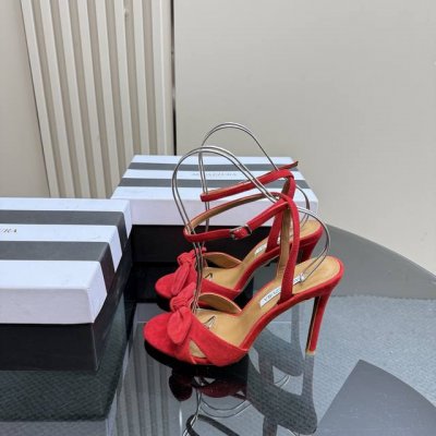 Aquazzura 代购品质 原版开发2025新款蝴蝶结蛇皮高跟凉鞋 绝对是时尚圈的宝藏单品 蛇皮元素自带神秘野性 好似丛林中走出的精灵 而那俏皮的蝴蝶结 又温