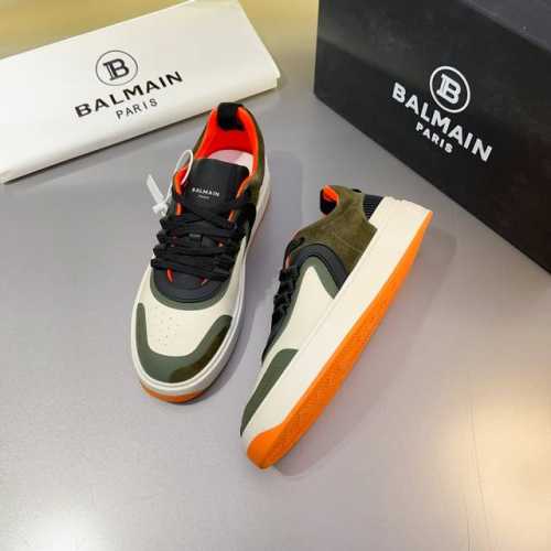 Balmain 巴尔曼 B-East新款猫爪球鞋，男士低帮运动鞋，潮流爆款 未来科技感十足 ，购买原版1:1完美复刻！进口牛皮打造，质感满满，Balmain是一