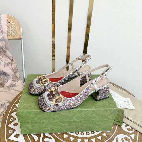 Gucci古奇 早春新款马衔扣丑萌粗跟单鞋 凉鞋 跟高：7.5Cm 5.5Cm 2.5Cm 大底：意大利真皮底 尺码：35-39 34.40.不退换