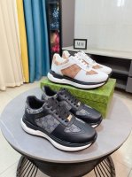 出厂价P Gucci 古奇新款系带休闲男鞋抢先上市，材料做工完胜市场所有版本 最高品质出货头层牛皮配进口原版穿孔材料真皮内里，私模软质大底，上脚舒适度高、进口专