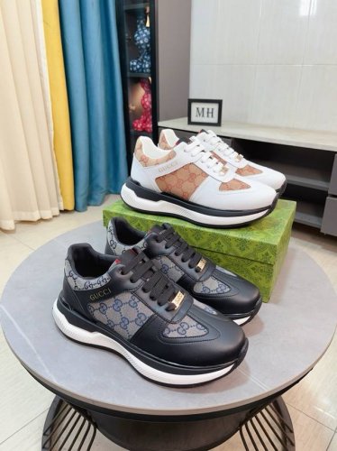 出厂价P Gucci 古奇新款系带休闲男鞋抢先上市，材料做工完胜市场所有版本 最高品质出货头层牛皮配进口原版穿孔材料真皮内里，私模软质大底，上脚舒适度高、进口专
