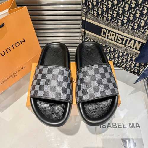 橙子出厂价p louis Vuitton 路易威登 Lv夏季新款 情侣款一字拖鞋 男女同款 颜色 7个颜色 码数 36-46