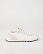 bc礼物早春新品]Brunello Cucinelli 女士小牛皮拼接休闲运动鞋 舒适百搭 装饰镶珠运动鞋 鞋面：一比一复刻高丝光、牛皮拼接特殊材料 搭配五金链