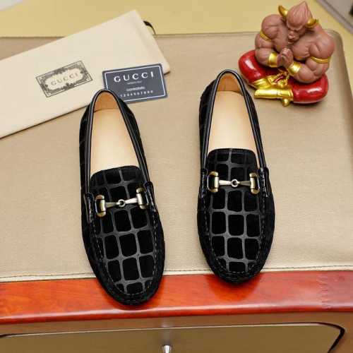 工厂p价 Gucci 古驰热卖款潮流男士休闲套脚鞋官网原版1:1开模原单品质 做工精细时尚百搭 完美楦型 上脚舒适潮男型男推崇款 头层进口牛皮优质猪皮内里 橡胶