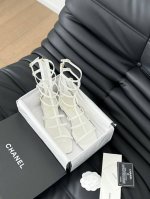 chanel P春夏新款罗马凉鞋 顶级品质 经典的罗马系列 鞋面牛皮 垫脚小羊皮 原版大底 Size:35-39 34.40.41定做