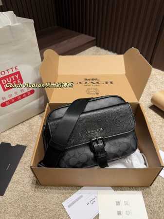 飞机盒尺寸25.15 蔻驰Coach Hudson男士斜挎包 - 点击图像关闭
