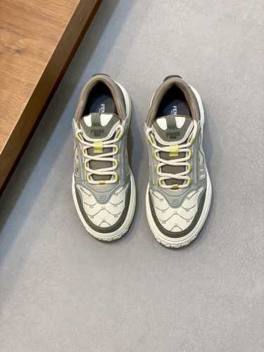 Fendi 芬迪 -高端品质 原单休闲运动鞋 -鞋面：纳帕小牛皮、荔纹小牛皮、鞋舌.后跟；注塑品牌Logo塑胶模块 -内里：品牌帆布 -大底：超轻Tpr发泡 橡