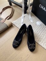 Chanel 25S早春新款编织单鞋系列！ 顶级版本！抢先发售 鞋面编织 定制双C扣 垫脚羊皮 真皮大底 跟高平底 5Cm 码数：34-41 定制不退不换