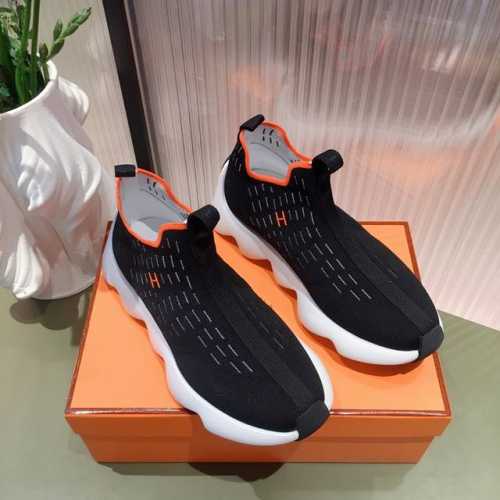 男款20 莞货 Hermes家23ss早春新品！经典靴型+英伦拼色设计，经典耐看！原版倒模楦型，极致1:1形体，进口高端织针呈现出精致质感！开模定制A级高密私模
